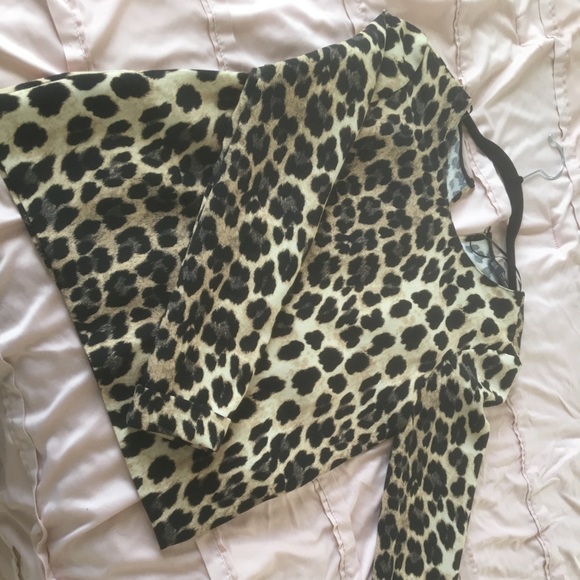 Zara Leopard Print Top - Picture 2 of 3